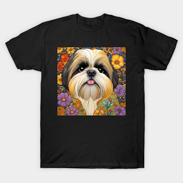 Shih Tzu Dog Lover Design Cute Puppy T-Shirt by LittleBean